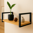 Ver imagem 3 de Suporte Prateleira Simples 30cm 2 Peça Estilo Industrial