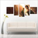 Ver imagem 3 de Quadro Decorativo The Last Of Us Games Jogos Quartos Salas Interiores Mosaico 5 Peças Com Moldura