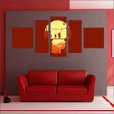 Ver imagem 3 de Quadro Decorativo The Last Of Us Games Jogos Quartos Salas Interiores Mosaico 5 Peças Com Moldura