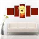 Ver imagem 4 de Quadro Decorativo The Last Of Us Games Jogos Quartos Salas Interiores Mosaico 5 Peças Com Moldura