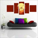 Ver imagem 2 de Quadro Decorativo The Last Of Us Games Jogos Quartos Salas Interiores Mosaico 5 Peças Com Moldura
