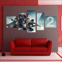 Ver imagem 4 de Quadro Decorativo Destiny Games Jogos Quartos Salas Interiores Mosaico 5 Peças Com Moldura