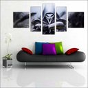 Ver imagem 4 de Quadro Decorativo Overwatch Games Jogos Quartos Salas Interiores Mosaico 5 Peças Com Moldura