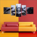 Ver imagem 3 de Quadro Decorativo Overwatch Games Jogos Quartos Salas Interiores Mosaico 5 Peças Com Moldura