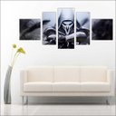 Ver imagem 2 de Quadro Decorativo Overwatch Games Jogos Quartos Salas Interiores Mosaico 5 Peças Com Moldura