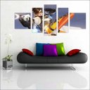 Ver imagem 3 de Quadro Decorativo Overwatch Games Jogos Quartos Salas Interiores Mosaico 5 Peças Com Moldura