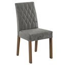 Ver imagem 6 de Conjunto Sala de Jantar Tampo de Vidro 6 Cadeiras Rustic/Preto/Silver Dinan Madesa