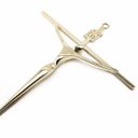 Ver imagem 3 de Crucifixo de Metal Dourado Parede Pequeno 19 cm