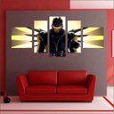 Ver imagem 4 de Quadro Decorativo Overwatch Games Jogos Quartos Salas Interiores Mosaico 5 Peças Com Moldura
