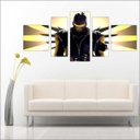 Ver imagem 1 de Quadro Decorativo Overwatch Games Jogos Quartos Salas Interiores Mosaico 5 Peças Com Moldura