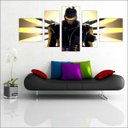 Ver imagem 3 de Quadro Decorativo Overwatch Games Jogos Quartos Salas Interiores Mosaico 5 Peças Com Moldura