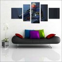 Ver imagem 1 de Quadro Decorativo Overwatch Games Jogos Quartos Salas Interiores Mosaico 5 Peças Com Moldura
