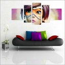 Ver imagem 3 de Quadro Decorativo Overwatch Games Jogos Quartos Salas Interiores Mosaico 5 Peças Com Moldura