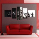 Ver imagem 4 de Quadro Decorativo Rainbow six Games Jogos Quartos Salas Interiores Mosaico 5 Peças Com Moldura