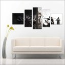 Ver imagem 3 de Quadro Decorativo Rainbow six Games Jogos Quartos Salas Interiores Mosaico 5 Peças Com Moldura