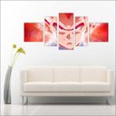 Ver imagem 3 de Quadro Decorativo Dragon Ball Desenho Anime Quartos Salas Interiores Mosaico 5 Peças Com Moldura