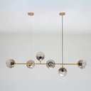 Ver imagem 4 de Lustre Pendente Orion Dourado Moderno com 3 Cores de Luz Bivolt