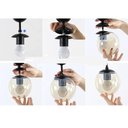 Ver imagem 3 de Lustre Pendente Orion Dourado Moderno com 3 Cores de Luz Bivolt