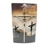 Crucifixo de Metal Dourado Parede Grande 28 cm - 4