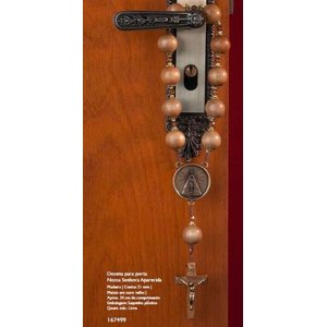 DEZENA PARA PORTA MADEIRA IMBUIA NOSSA SENHORA APARECIDA
