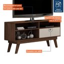 Ver imagem 4 de Rack para Tv até 50 Polegadas 1 Porta Houston Valdemóveis Chocolate/off White