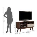 Ver imagem 7 de Rack para Tv até 50 Polegadas 1 Porta Houston Valdemóveis Chocolate/off White