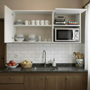 Ver imagem 3 de Armário Aéreo de Cozinha 2 Portas 120cm Branco Mdf Rafaro