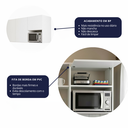 Ver imagem 7 de Armário Aéreo de Cozinha 2 Portas 120cm Branco Mdf Rafaro