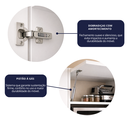 Ver imagem 5 de Armário Aéreo de Cozinha 2 Portas 120cm Branco Mdf Rafaro