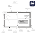 Ver mais imagens de Armário Aéreo de Cozinha 2 Portas 120cm Branco Mdf Rafaro
