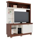 Ver imagem 1 de Estante Home Tv 50 Pol 2 Portas 161 Cm Valenca Nogueira Real Off White Colibri