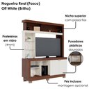 Ver imagem 6 de Estante Home Tv 50 Pol 2 Portas 161 Cm Valenca Nogueira Real Off White Colibri