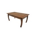 Ver imagem 4 de Mesa de Centro Polo 80x40 Madeira Maciça Design Moderno Móvel Decorativo para Ambiente Castanho