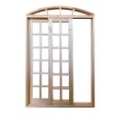 Ver imagem 2 de Porta Balcão de Correr de Madeira Padrão Cedro Purgato em Arco Bat.14 Cm- 2.35(a)x1.20(l)