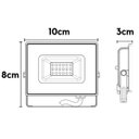 Ver imagem 2 de Refletor Holofote Led 10w Branco Quente 3000k Ip65 Blumenau