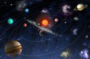 Ver imagem 2 de Papel de Parede Sistema Solar Galáxias ( Adesivo Fosco )