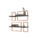 Ver imagem 2 de Lego C/ 4 Prateleiras Paris Preto/cobre