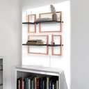 Ver imagem 1 de Lego C/ 4 Prateleiras Paris Preto/cobre