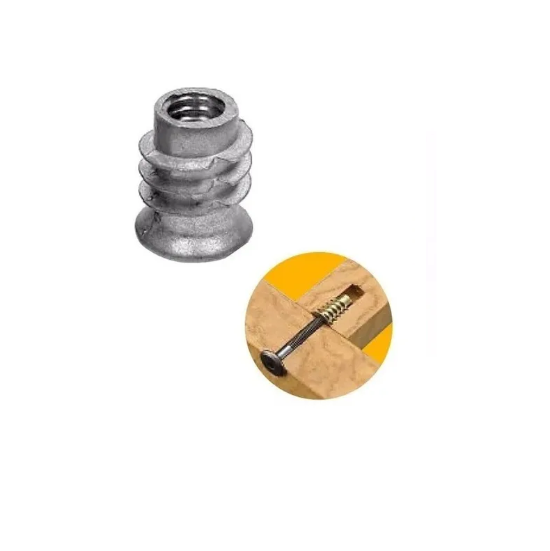 Bucha Americana Zamac 1/4 X 13 Mm Acabamento Natural (Kit Com 100 Un) - 8