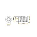 Ver imagem 4 de Bucha Americana Zamac 1/4 X 13 Mm Acabamento Natural (Kit Com 100 Un)