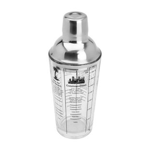 Coqueteleira de Vidro C/Tampa Aço Inox Coimbra 420ml Lyor