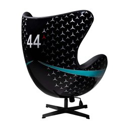 Poltrona Decorativa Egg Chair Nº 44 Hamilton Preta - Gran Belo - 5