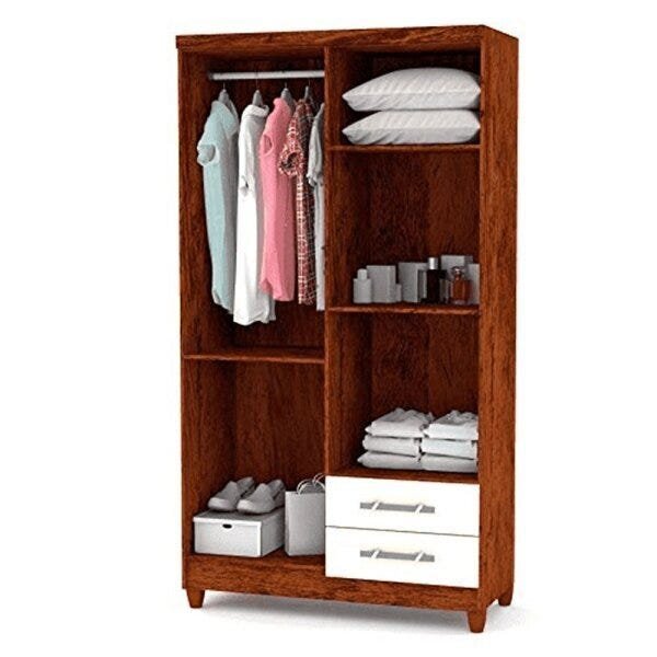 Guarda-Roupa Line Adulto 4 Portas MDP Vila Rica - 3