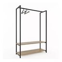 Ver imagem 1 de Arara Dupla Moderna Roupas Cabideiro Industrial Ferro e Mdf