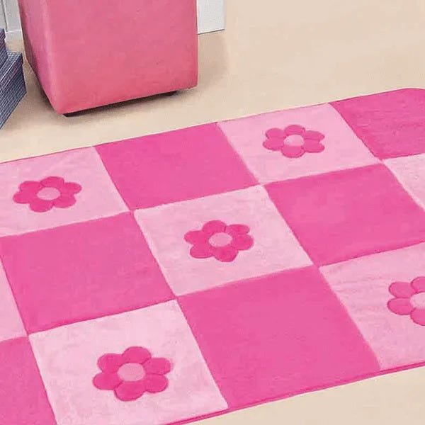 Passadeira Guga Tapetes Big Premium Margarida 1.20Mx0,74cm Pink - 2