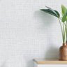 Papel de Parede Adesivo Textura Linho em Tons de Cinza 10m - 1