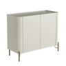 Balcão Buffet com 2 Portas 98,5cm Pés em Metal 100% Mdf - 2
