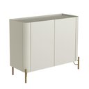 Ver imagem 2 de Balcão Buffet com 2 Portas 98,5cm Pés em Metal 100% Mdf