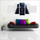 Ver imagem 2 de Quadro Decorativo Star Wars Filmes Cinema Salas Interiores Mosaico 5 Peças Com Moldura
