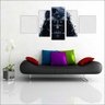 Quadro Decorativo Star Wars Filmes Cinema Salas Interiores Mosaico 5 Peças Com Moldura - 2